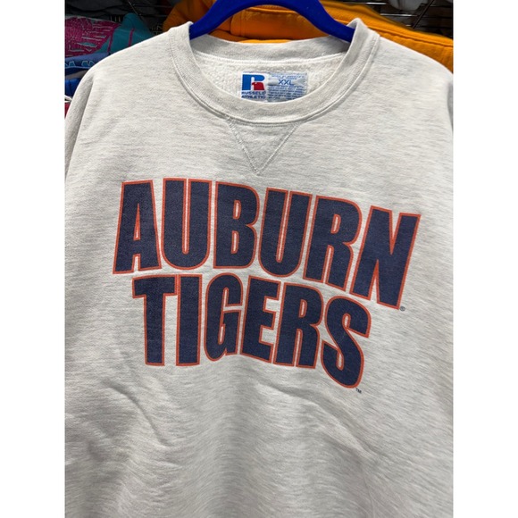 Vintage Russell Athletic Auburn Tigers Capital One Bowl Sweatshirt Grey Mens XXL - Picture 2 of 8